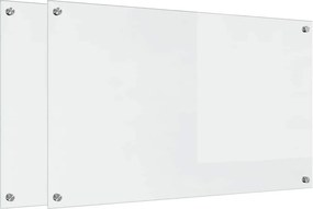 vidaXL Konyhai splashback 2 pcs Átlátszó 100 x 60 cm edzett üveg
