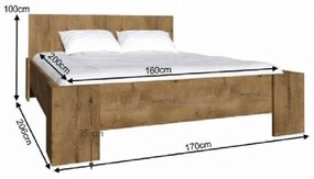 Franciaágy 160 cm Modestus L1 (ágyráccsal). 779527