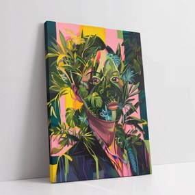 Vászonkép Nő növények absztrakt otthon nappali szoba 45x60