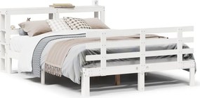 vidaXL fehér ágykeret fejtámlával matrac nélkül 120x200 cm