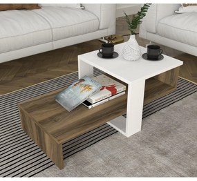 Chain White and Walnut dohányzóasztal