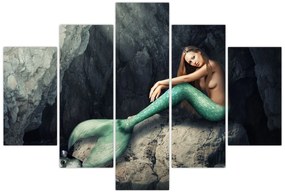 Kép - Hableány a sziklán (150x105 cm)