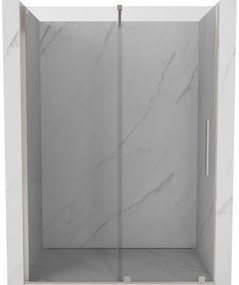 Mexen Velar, tolózuhanyajtó nyitáshoz 140 cm, 8 mm átlátszó üveg, csiszolt acél, 871-140-000-01-97