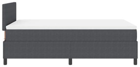 Box Spring Ágy Matracokkal Sötétszürke 120x200 cm Kordbársony Szövet