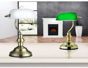 GLOBO 2492 - ANTIQUE asztali lámpa 1xE27/60W fehér