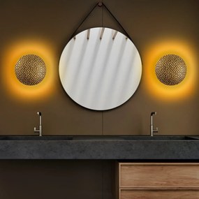 Aranyszínű LED fali lámpa ø 21 cm Yosma – Opviq lights