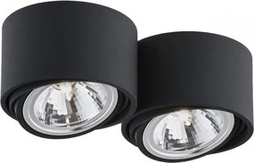 KASPA 70255202 LUMOS Hengeres Mennyezeti Lámpa Fekete G9 IP20