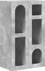 vidaXL Széf Beton Szürke 59 x 35 x 100,5 cm Faanyag