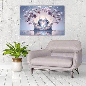 Kép - Gyémánt szív (90x60 cm)