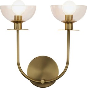 Elstead Lighting Sylvia ALM-SYLVIA-2WB-BG-CL Fali lámpa 2x40W/E14 IP20