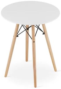 Étkezőasztal TODI 60 cm - bükkfa/fehér