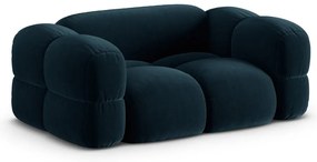 Sötétkék bársony kanapé 180 cm Loretto – Cosmopolitan Design