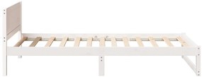 Ágykeret Fehér Fa 90 x 200 cm Minimalista ágykeret