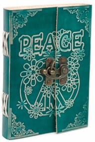 Bőr kötésű notesz Peace