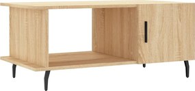 vidaXL sonoma tölgy színű szerelt fa dohányzóasztal 90 x 50 x 40 cm