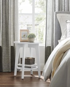 Kerek dohányzóasztal, fehér