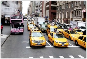 Poszterek 120x80 New York taxik