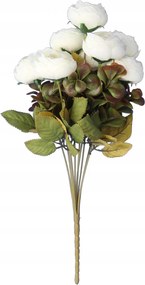 Csokor 9 Őszi Kacsa 40CM Fehér Színű Művirág Élő