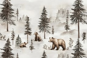 Kép - Erdő medvékkel (90x60 cm)