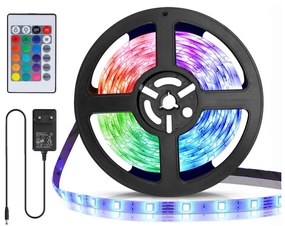 Aigostar B.V. Aigostar - LED RGB Dimmelhető szalag 5m LED/24W/12/230V IP65 + távirányító AI0216