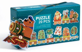 Sorozatkirakó puzzle - 10-ig számolok, 20 db-os - I count