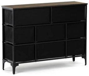 Többszínű MDF Komód 103×30×78 cm. AUK-W2104 BK