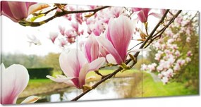 Vászonkép 180x90 Magnólia Budapest Virág
