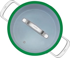 Indukciós tűzhelyhez alkalmas edény fedővel-kerámia felülettel 5,5 l Meda 3.0 – FABINI