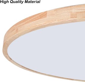 BRILAGI - Dimmelhető lámpatest WOODLINE LED/100W/230V 3000-6000K tölgy átm. 80 cm + távirányító