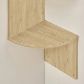 Fali sarokpolc ESTANTE, 5 polc dub artisan dekorban, 126x20cm