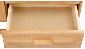 Jolene borovi fenyő komód rattan ajtókkal, szélesség 90 cm - Støraa