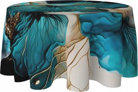 Abrosz Kerek Dekorációs Asztalra 150 CM Foltálló Kör Virág Minta 136