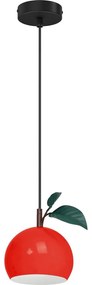 Csillár zsinóron APPLE 1xE27/15W/230V piros