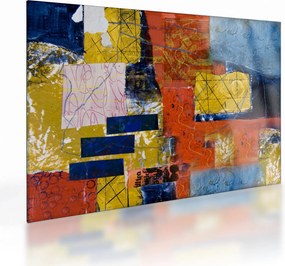Kép - Absztrakció (üvegen) (70x50 cm)