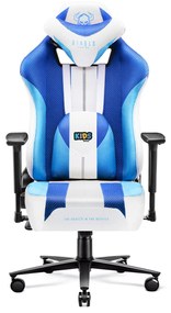 Diablo X-Player 2.0 szövet gamer szék gyerekeknek Kids MÉRET: Frost white /fehér  Diablochairs