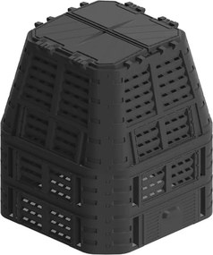 Kerti műanyag komposztáló 1000 L fekete