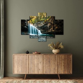 Erdei vízesés képe (150x105 cm)