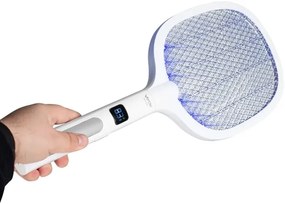 LED elektromos rovarcsapda 2 az 1-ben LCD-vel, 1200 mAh/5V, fehér