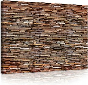 Vászonkép 100x75 Kő fal textúra kő loft rusztikus fali dekoráció