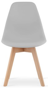 Étkezőgarnitúra 1 + 4, fekete ADRIA asztal 120x80 cm + szürke KITO szék