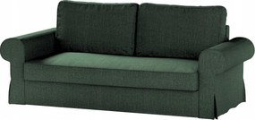 Dekoria Backabro 3 személyes kinyitható kanapé huzat Ikea zöld