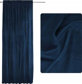 Velúr sötétítő függöny 140x250 Sötétkék Pacific