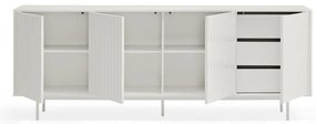 Fehér alacsony komód 211x80 cm Sierra – Teulat