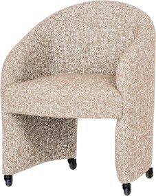 Bézs kárpitozott irodai szék Cordo – WOOOD