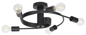 Rabalux 2096 - Csillár CARLY 5xE27/15W/230V fekete