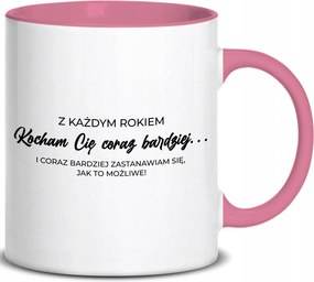 Bögre Rózsaszín Fül Minden Évben Egyre Jobban Szeretlek Évfordulóra