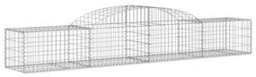 10 db íves horganyzott vas gabion kosár 300x50x40/60 cm