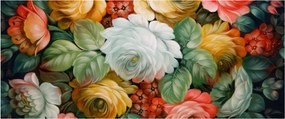 A festett virágcsokor képe (120x50 cm)