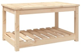 vidaXL tömör fenyőfa kerti asztal 82,5 x 50,5 x 45 cm