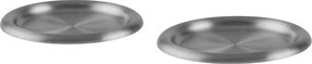 Ezüstszínű rozsdamentes acél tányér készlet 2 db-os ø 28 cm Roto – noo.ma